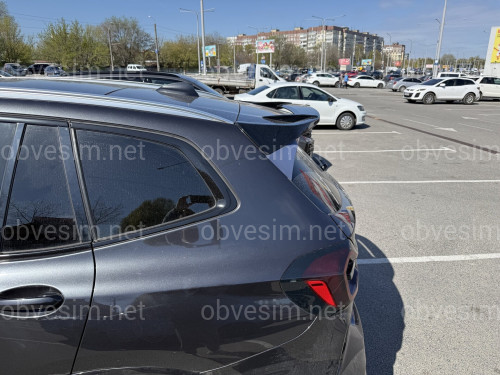 Спойлер на крышку багажника BMW X3 G01 2018-2024 ABS пластик, цвет черный глянец