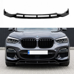 Юбка переднего бампера M-Performance для BMW X3 G01 / X4 G02 2018-2021 ABS пластик, черный глянец