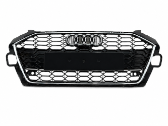 Решетка радиатора стиль RS4 для Audi A4 B9 2020-2024