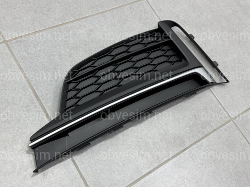 Решетка бампера ЛЕВАЯ S-Line 8W6807681FRU6 для Audi A5 B9 2016-2019