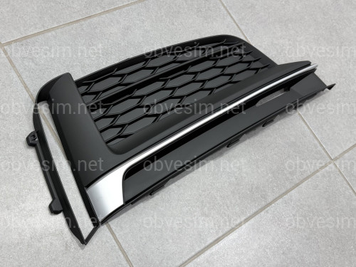 Решетка бампера ПРАВАЯ S-Line 8W6807682FRU6 для Audi A5 B9 2016-2019