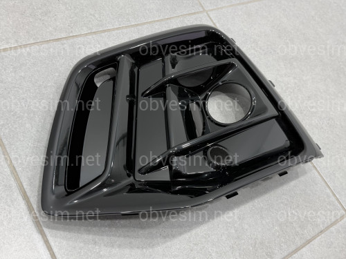 Решетка бампера ЛЕВАЯ S-Line BLACK 80G807679Q Y9B для AUDI Q5 2020-2024