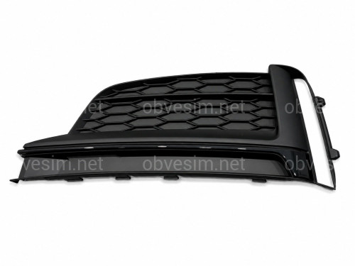 Решетка бампера ЛЕВАЯ S-Line Black 8W6807681FT94 для Audi A5 B9 2016-2019