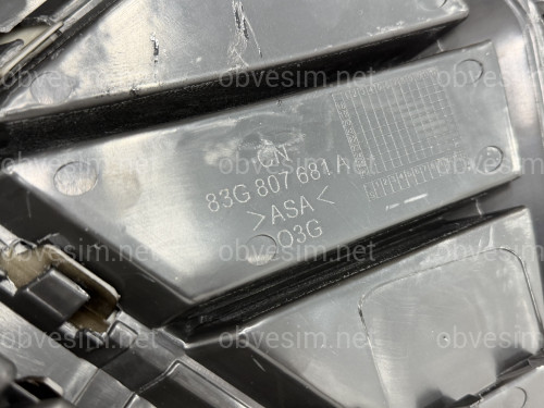 Решетка бампера S-Line BLACK ЛЕВАЯ 83G807681A T94 для Audi Q3 2019-