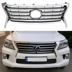 Решетка радиатора под камеру 53101-60919  Lexus LX 570 рестайлинг 2012-2015