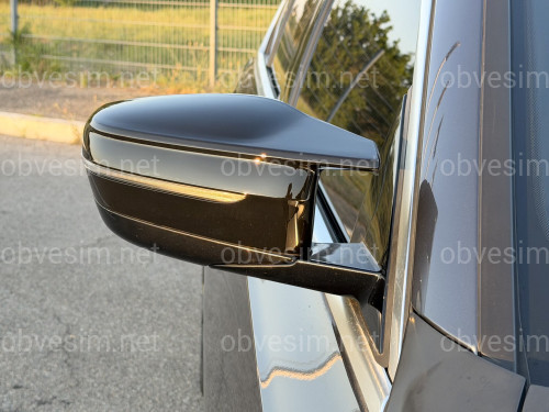 Корпуса зеркал M LOOK BMW G11 G12 G14 G15 G16 G20 G21 G22 G23 G26 G30 G31 G32 черный глянец V2