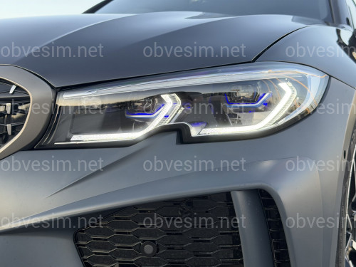 Фары Laser BMW 3 series G20 / G21 2018-2022, 2 РЕЖИМА ДХО БЕЛЫЕ / ЖЕЛТЫЕ