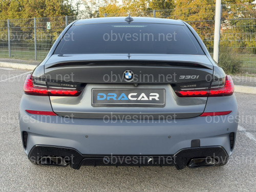 Бампер задний с насадками M340i для BMW 3 series G20 2018-2022