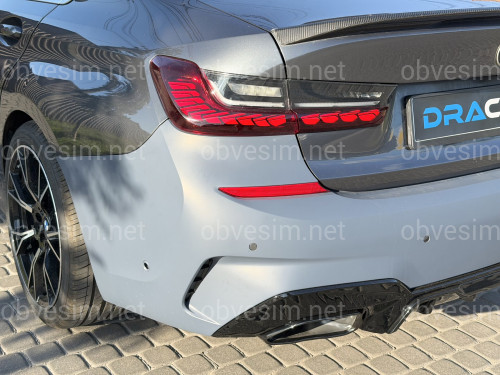 Бампер задний с насадками M340i для BMW 3 series G20 2018-2022