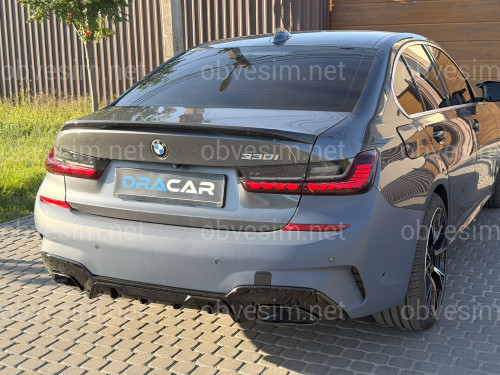 Бампер задний с насадками M340i для BMW 3 series G20 2018-2022