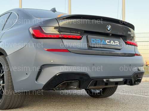Бампер задний с насадками M340i для BMW 3 series G20 2018-2022