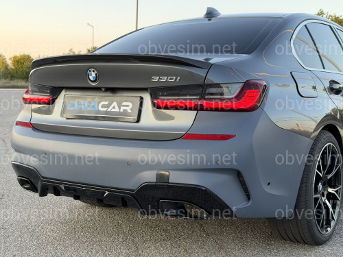 Бампер задний с насадками M340i для BMW 3 series G20 2018-2022