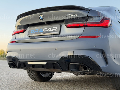 Бампер задний с насадками M340i для BMW 3 series G20 2018-2022