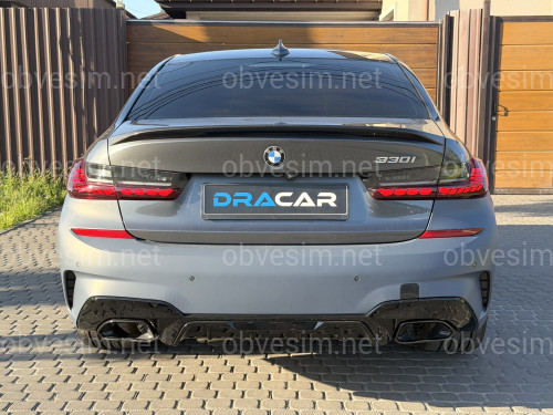 Бампер задний с насадками M340i для BMW 3 series G20 2018-2022