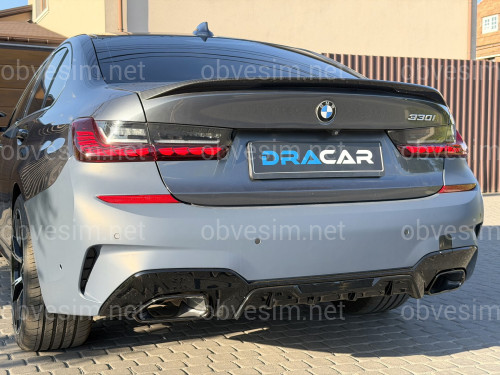 Бампер задний с насадками M340i для BMW 3 series G20 2018-2022