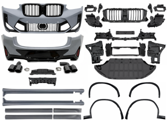 Обвес X4M F98 LCI для BMW X4 G02 F98 2022-2024 (бампера в сборе, арки, пороги, молдинги, вых. трубы)