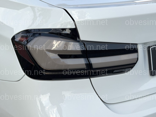 Задние LED фонари стиль G30 для BMW 3 series F30 2012-2018 дымчатые, комплект 4шт.