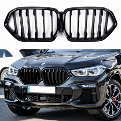 Решетка радиатора ноздри M-Performance для BMW X6 G06 2019- черный глянец
