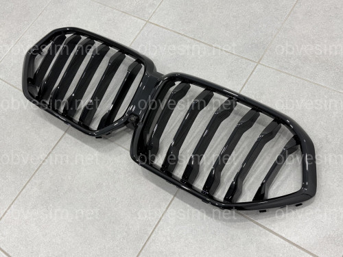 Решетка радиатора ноздри M-Performance для BMW X6 G06 2019- черный глянец