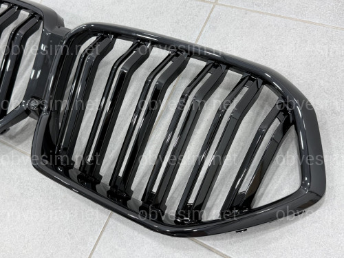 Решетка радиатора ноздри стиль Х6M F96 для BMW X6 G06 2019- черный глянец
