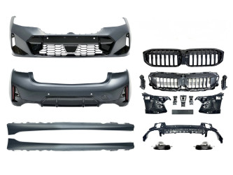 Комплект обвеса M paket LCI BMW 3 series G20 2023+ (передний / задний бампер, пороги, насадки на труби, жалюзи, ноздри)