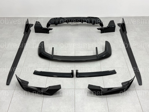 Комплект обвеса лезвия Paradigm для BMW X5 G05 M paket LCI 2023-2026, цвет черный глянец V1