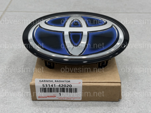 Эмблема TOYOTA под ДИСТРОНИК под стекло синяя 5314142020