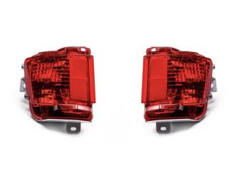 Задние катафоты туманки Toyota Land Cruiser 200 2015-2022 красные, 2шт.