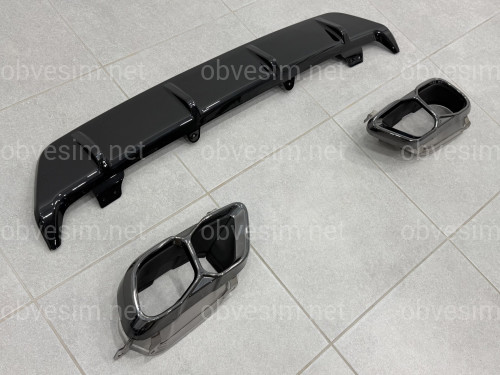 Комплект обвеса M paket LCI Paradigm для BMW X6 G06 2023+, цвет черный глянец