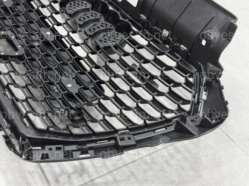 Решетка радиатора стиль RS3 BLACK ПОД РАДАР для Audi A3 2017-2020