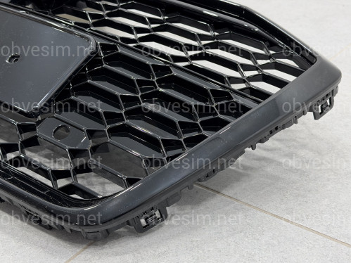 Решетка радиатора стиль RS6 BLACK для Audi A6 C8 2018+
