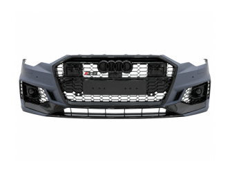 Бампер передний в сборе стиль RS6 ПОД РАДАРЫ для Audi A6 C8 2018+