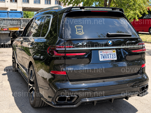 Диффузор накладка заднего бампера M Paket Paradigm для BMW X7 G07 2019-2026