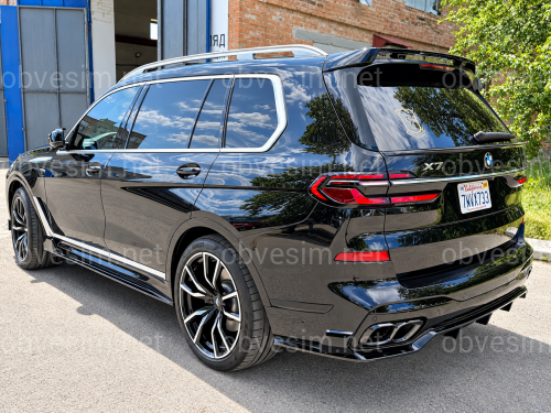 Диффузор накладка заднего бампера M Paket Paradigm для BMW X7 G07 2019-2026
