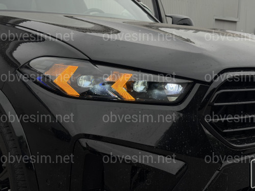 Фары Full LED Shadow line LCI 2023+ взамен дорестайлинговых BMW X5 G05 X6 G06 2018-2022 2шт. с заменой бампера на 2023+