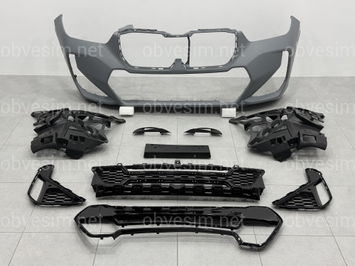 Передний бампер M paket BMW X1 U11 U12 2022-