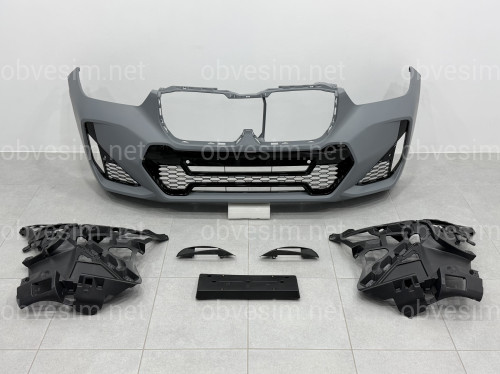 Передний бампер M paket BMW X1 U11 U12 2022-