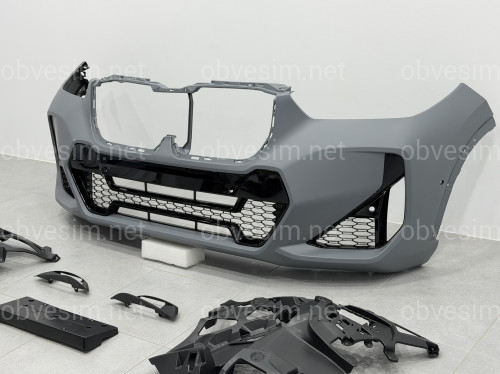 Передний бампер M paket BMW X1 U11 U12 2022-
