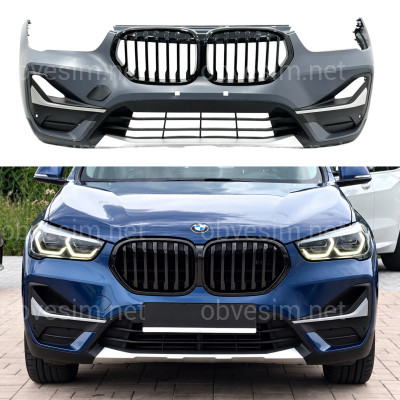 Передний бампер BMW X1 F48 2019-2022