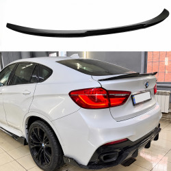 Спойлер лип Paradigma для BMW X6 F16 2014-2018 ABS пластик, черный глянец