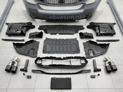 Комплект обвеса M5 F90 LCI BMW 5 series G30 2020+ (передний / задний бампер, пороги, насадки на труби, жалюзи, ноздри)