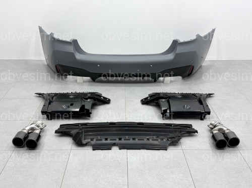 Комплект обвеса M5 F90 LCI BMW 5 series G30 2020+ (передний / задний бампер, пороги, насадки на труби, жалюзи, ноздри)
