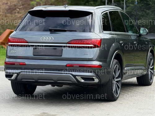 Бампер задний в сборе S-Line для Audi Q7 4M 2020-2024