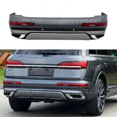 Бампер задний в сборе S-Line для Audi Q7 4M 2020-2024