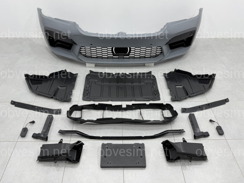 Комплект обвеса стиль M5 F90 LCI для BMW 5 series G30 2020-2023 (передний / задний бампер, пороги)