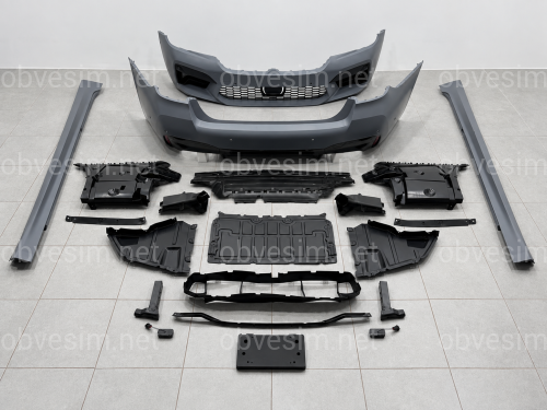 Комплект обвеса стиль M5 F90 LCI для BMW 5 series G30 2020-2023 (передний / задний бампер, пороги)