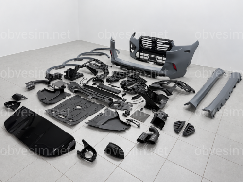 Комплект обвеса X5M F95 BMW для G05 2023-2025 (бампера в сборе, пороги, арки, ноздри, корпуса зеркал, жабры, спойлер)