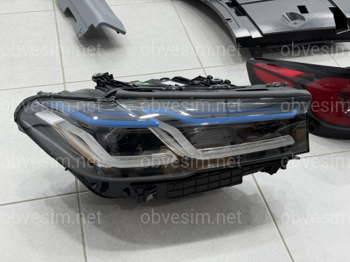 Комплект обвеса рестайлинг M paket LCI 2020+ для BMW 5 series G30 2016-2020 с фарами BMW Laser