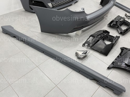 Комплект обвеса рестайлинг M paket LCI 2020+ для BMW 5 series G30 2016-2020 с фарами BMW Laser