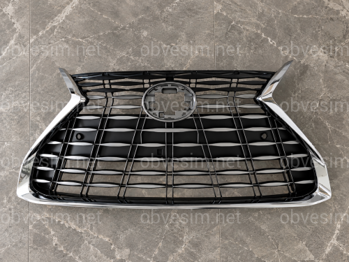 Решетка радиатора с хром окантовкой рестайлинг 2025 для Lexus ES 2018-2025